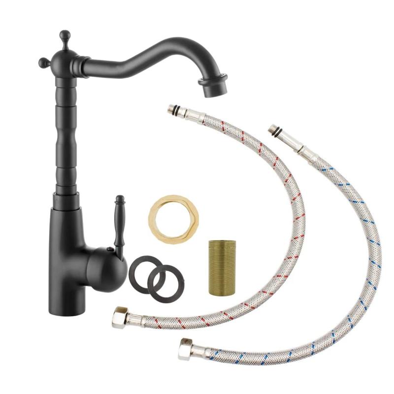 Graniteland Verve Kökblandare Svart med Svängbar Utloppspip 1208970702