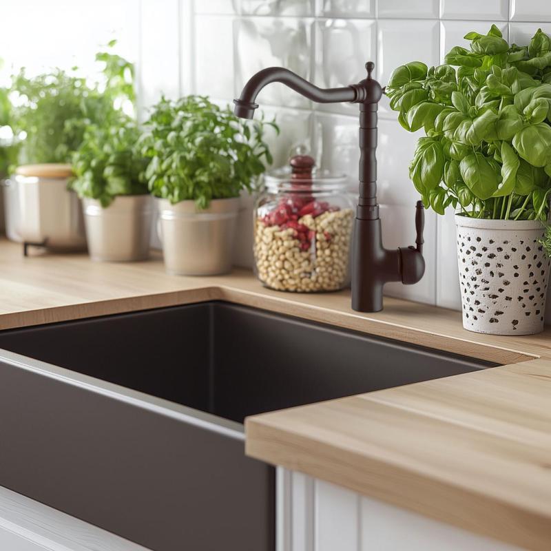 Graniteland Verve Kökblandare Svart med Svängbar Utloppspip 1208970702