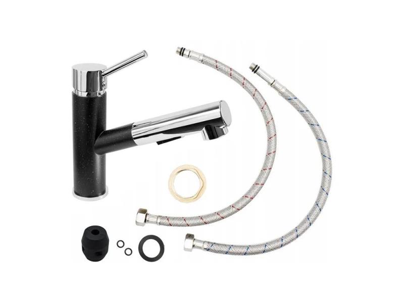 Graniteland Ceres Köksblandare Granit utseende med Utdragbar Pip och Dubbel-Funktion Handdusch 1208970706