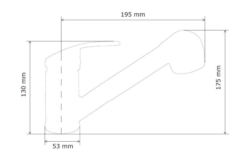 Graniteland Rhea Kökblandare Vit med Utdragbar Pip och Dubbel-Funktion Handdusch 1208970714
