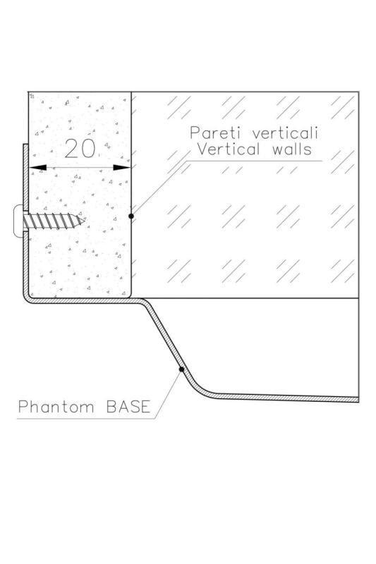 Foster Phantom Base Rostfri Bottenplatta Bänkskiva Diskho 50x40cm för Infällning i Keramik natursten och Solidsurface tjocklek 20mm 1208970717
