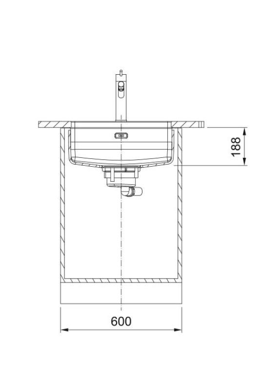 Franke Maris Quiet MQX 110.50 RVS Diskho 50x40 cm Underbyggnad 122.0694.477