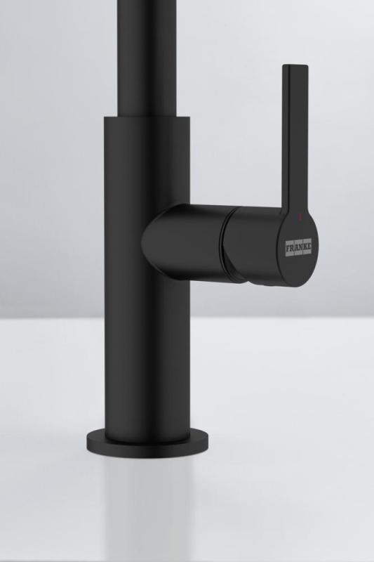 Franke Maris Slim J Kökskran Roterande Rund Utlopp Svart 115.0728.386