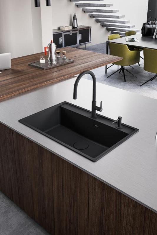 Franke Maris Slim J Kökskran Svart med Uttagbar Pip 115.0728.389