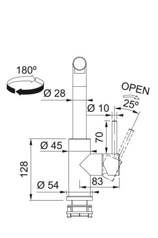 Franke Smart Glenda Kökskran Rostfritt Stål Utdragbar Pip 115.0706.986
