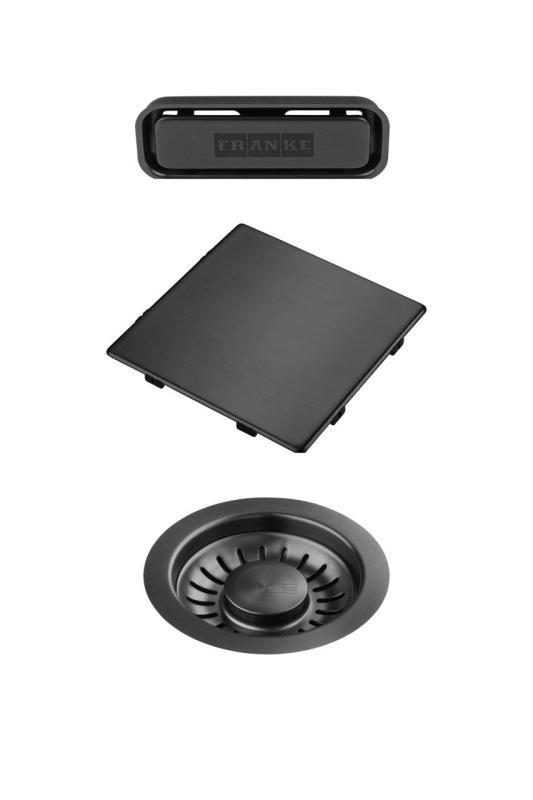 Franke Kubus 2.0 färgset Avloppsset Gun Metal 1208970828