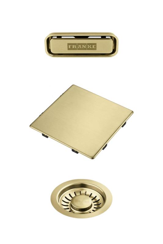 Franke Kubus 2.0 färgset Avloppsset Guld 1208970836