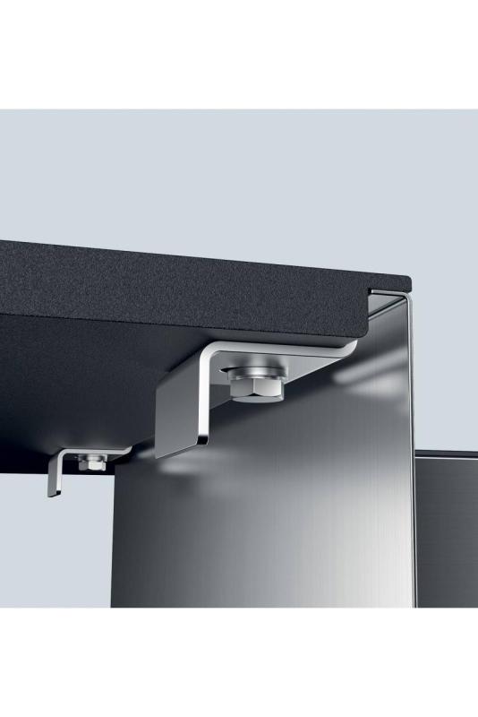 Foster Phantom Slimline Rostfritt Stål Diskbänk 71x40cm Undermonterad för keramiska bänkskivor 1208971121