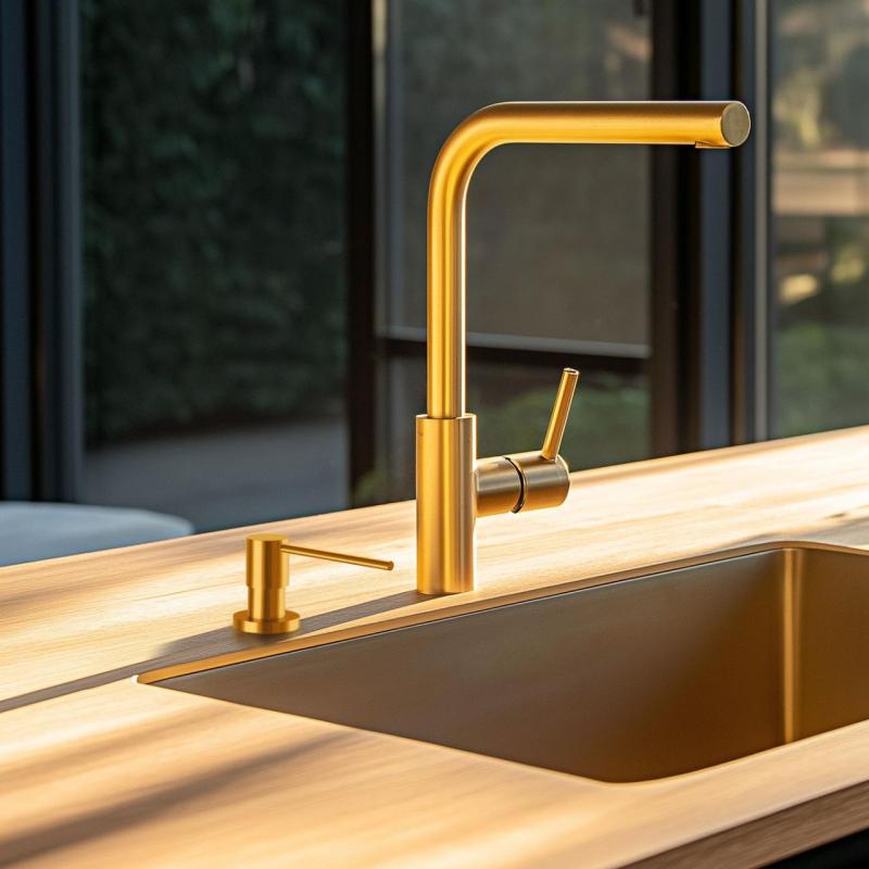 Ausmann Lirio Infälld Tvåldispenser Guld som kan fyllas på från toppen 1208971199