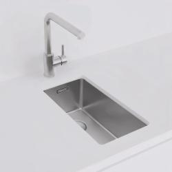 Pure.Sink Exclusivo liten RVS diskho 18x40 cm 10mm radie underbyggnad, plan inbyggnad och överbyggnad PEX1840-02