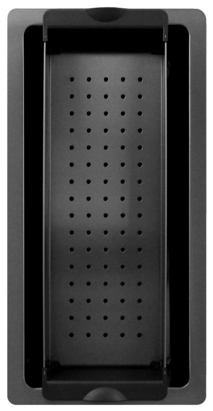 Pure.Sink Exclusivo Gun metal liten diskbänk 18x40 cm 10mm radie undermontering, planmontering och överbyggnad PEX1840-61