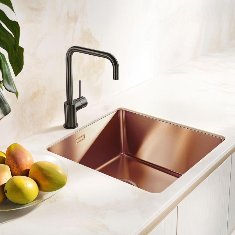 Pure.Sink Exclusivo Koppar diskho 40x40 cm 10mm radie undermontering, planmontering och toppmontering PEX4040-62
