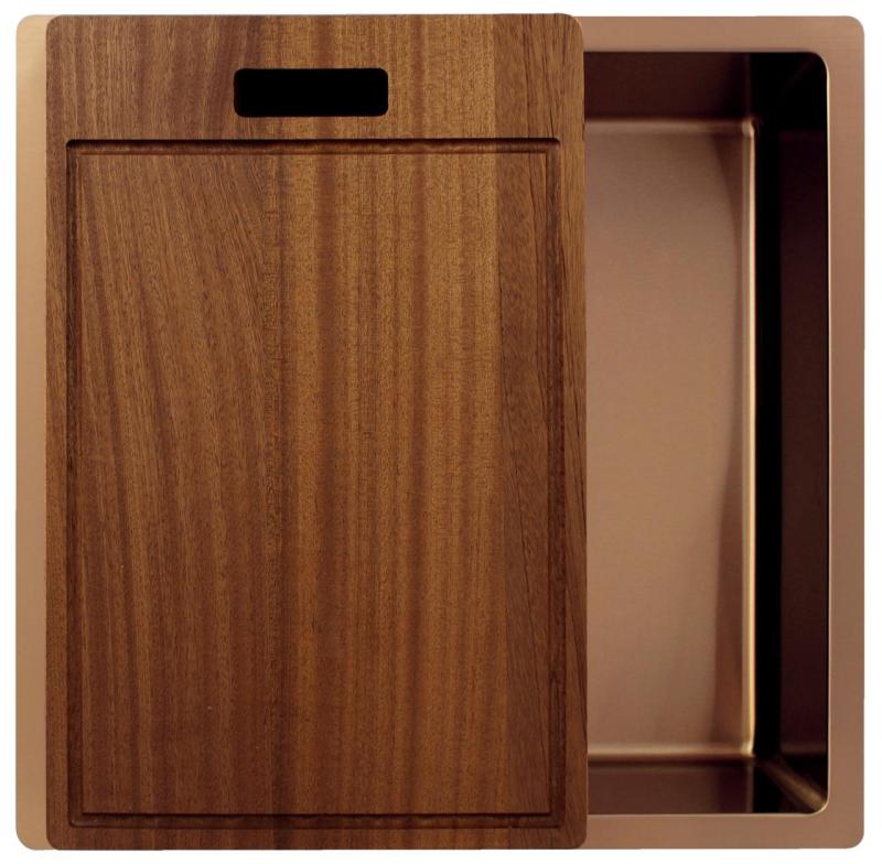 Pure.Sink Exclusivo Koppar diskho 40x40 cm 10mm radie undermontering, planmontering och toppmontering PEX4040-62