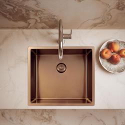 Pure.Sink Exclusivo Koppar diskho 45x40 cm 10mm radie underbyggnad, planbyggnad och överbyggnad PEX4540-62