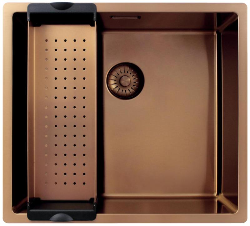 Pure.Sink Exclusivo Koppar diskho 45x40 cm 10mm radie underbyggnad, planbyggnad och överbyggnad PEX4540-62