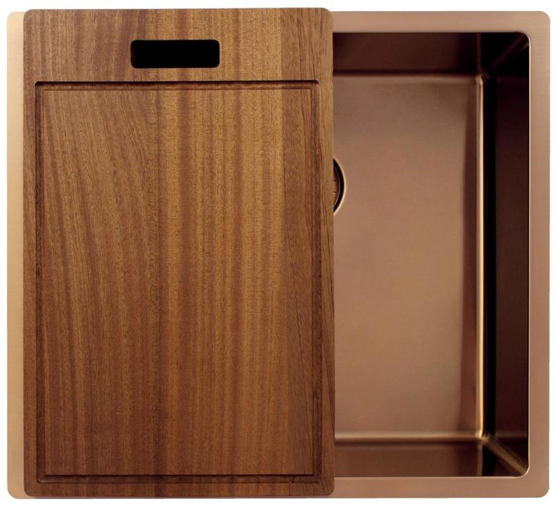 Pure.Sink Exclusivo Koppar diskho 45x40 cm 10mm radie underbyggnad, planbyggnad och överbyggnad PEX4540-62