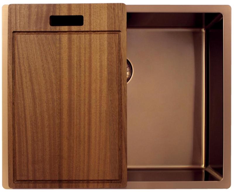 Pure.Sink Exclusivo Koppar diskho 50x40 cm 10mm radie underbyggnad, planbyggnad och överbyggnad PEX5040-62