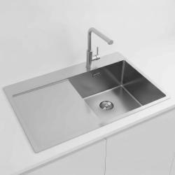 Pure.Sink Exclusivo RVS diskho med avrinningsdel 78x52 cm Tapwing till höger PEX4078RT-02