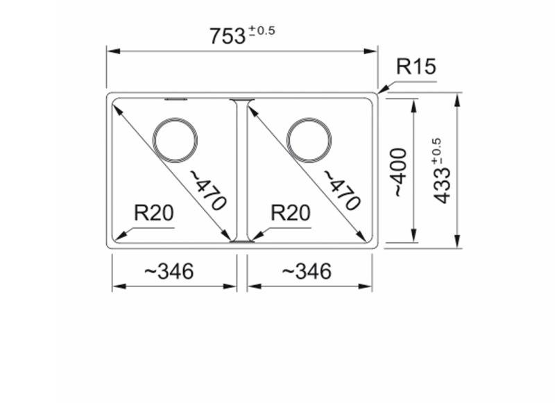 Franke Maris MRG 120-35-35 Fragranite Coffee cream dubbel diskho undermontering 125.0725.661