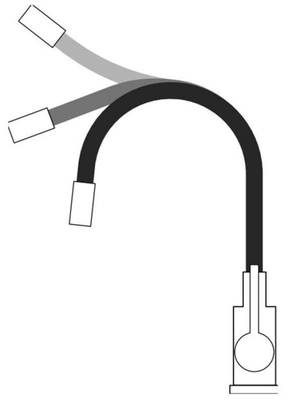 Quadri Bristol köksblandare i guld med flexibel vit utlopp 1208971408