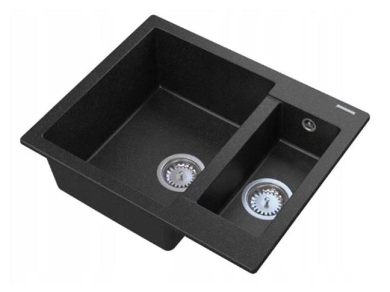 Graniteland Adda Granit svart 1.5 Diskho Överbyggnad 600x495mm 1208971454