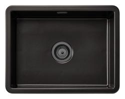 Ausmann Ceramic Ember Keramisk Matt Svart Diskho - Överbyggnad och Underbyggnad 54 x 40 cm med Gun metal plugg 1208971498