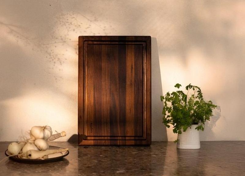 Woodsea Butcher Groove L - Valnöt Trä Skärbräda med saftspår 60x45 cm 1208971536