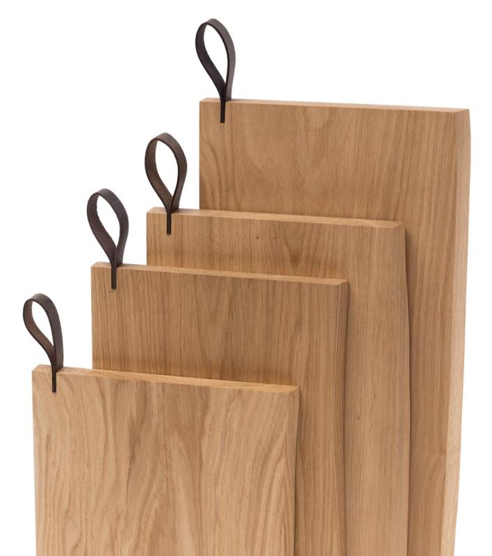 Woodsea Chop-Chop Oak XL - Ekträ Skärbräda 50x24cm med läderhandtag 1208971542