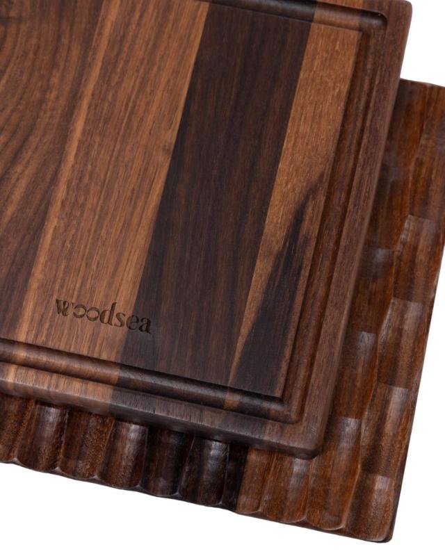 Woodsea Dunes Walnut M - Valnötsträ Dunes Skärbräda 34x26 cm 1208971548