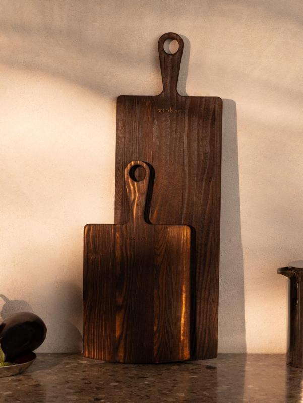 Woodsea Pine Burned - Tall trä serveringsbräda 11x62 cm 1208971579