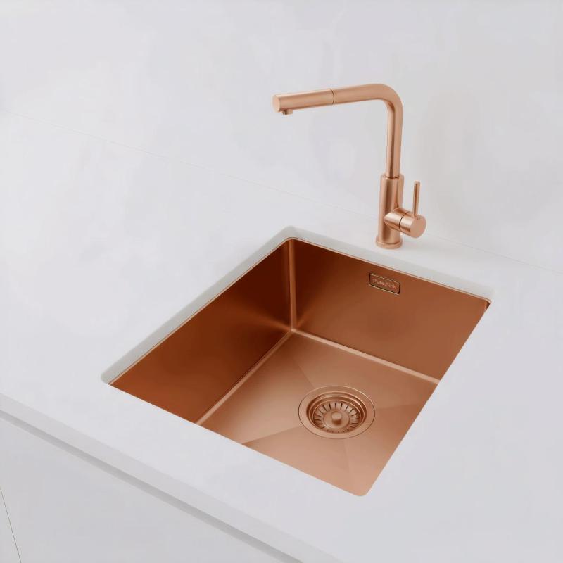 Pure.Sink Luxion Koppar diskho 36x40 cm underbyggd, infälld och påbyggd PLX3640-62
