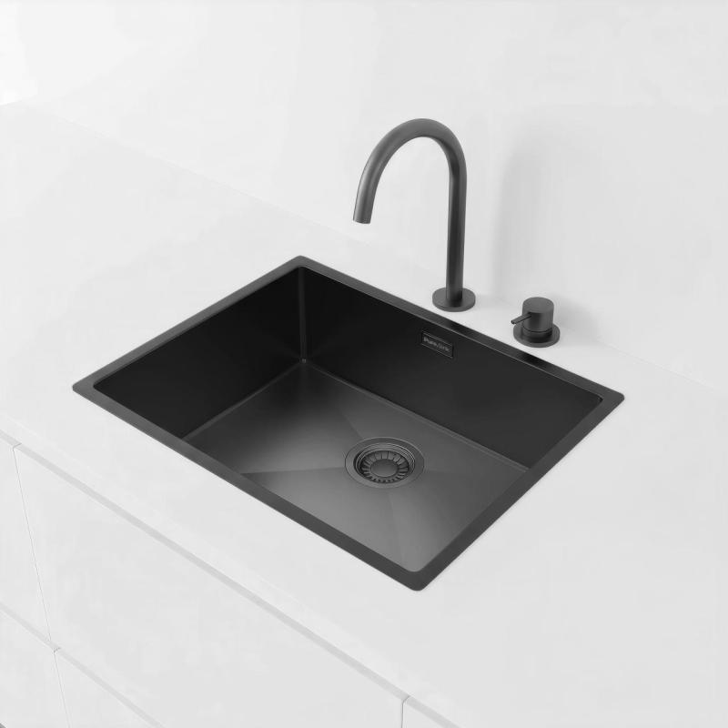 Pure.Sink Luxion PVD Svart diskho 50x40 cm underbyggd, infälld och påbyggd PLX5040-63