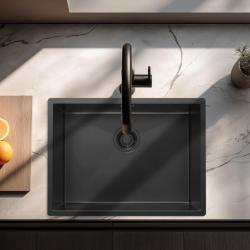 Pure.Sink Luxion PVD Svart diskho 55x40 cm underbyggd, infälld och påbyggd PLX5540-63