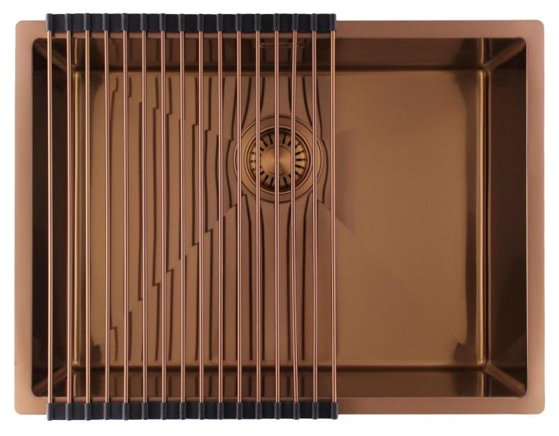 Pure.Sink Luxion Koppar diskho 55x40 cm underbyggd, infälld och påbyggd PLX5540-62