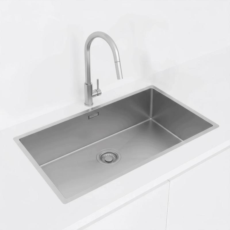 Pure.Sink Luxion Stor rostfri diskho 74x40 cm undermonterad, infälld och påbyggd PLX7440-02
