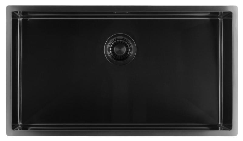 Pure.Sink Luxion Stor PVD svart diskho 74x40 cm undermonterad, infälld och påbyggd PLX7440-63