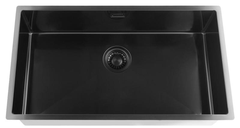Pure.Sink Luxion Stor PVD svart diskho 74x40 cm undermonterad, infälld och påbyggd PLX7440-63