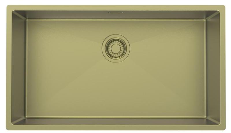 Pure.Sink Luxion Large gold sink 74x40 cm undermount, flush mount, and surface mount PLX7440-60