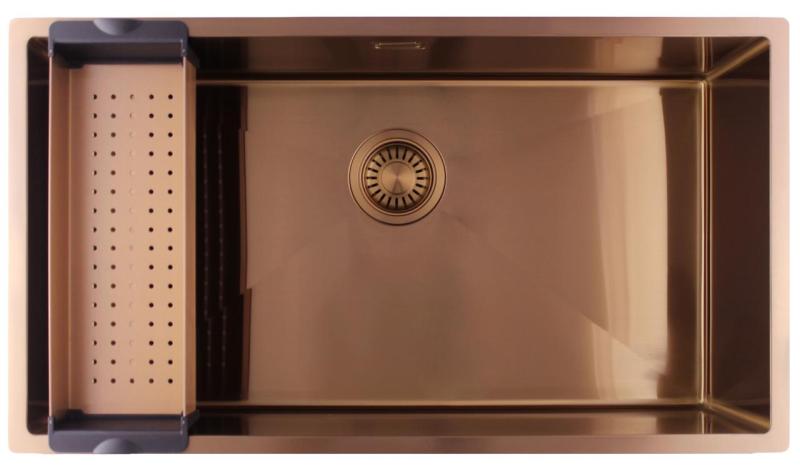 Pure.Sink Luxion Stor kopparspis 74x40 cm underbyggd, infälld och påbyggd PLX7440-62