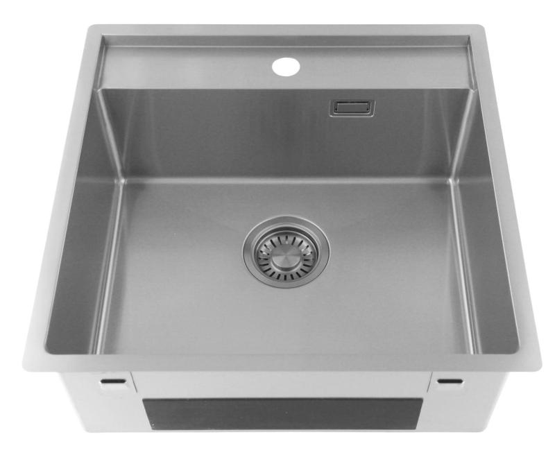 Pure.Sink Luxion Rostfritt stål diskho 51x50 cm Tapwing med kranhål PLX5150T-02