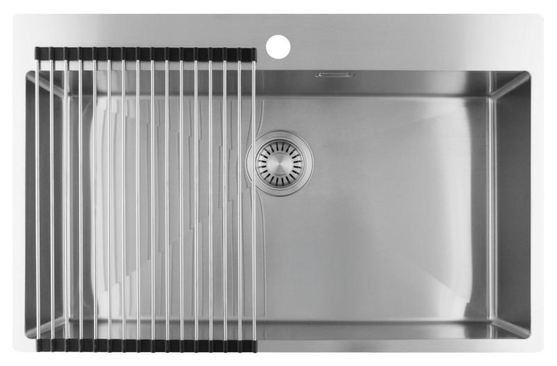 Pure.Sink Luxion Stor rostfri diskho 78x50 cm Tapwing med kranhål PLX7850T-02