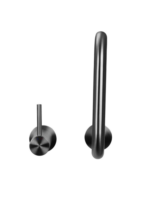 Pure.Sink Luxion 2-håls massiv rostfri köksblandare med U-utlopp PLX2HU-02