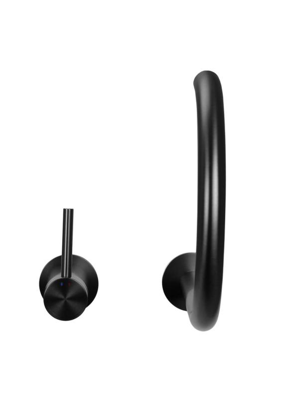 Pure.Sink Luxion 2-håls Gun metal köksblandare med rund pip PLX2HR-61