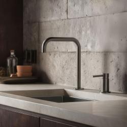 Pure.Sink Luxion 2-håls Gun metal köksblandare med U-utlopp PLX2HU-61