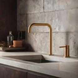 Pure.Sink Luxion 2-håls guldkran med U-utlopp PLX2HU-60