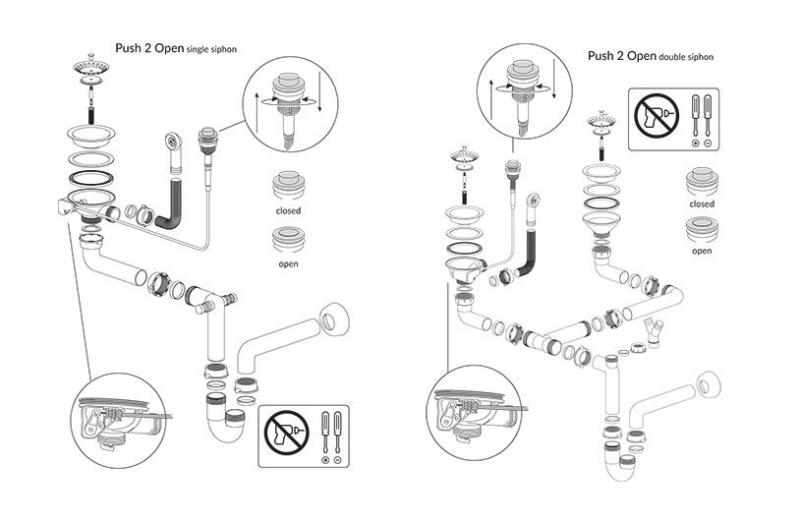 Quadri Luton beige granit överbyggnad diskbänk med avrinningsyta, omvändbar 100x50cm med guld plugg 1208971771