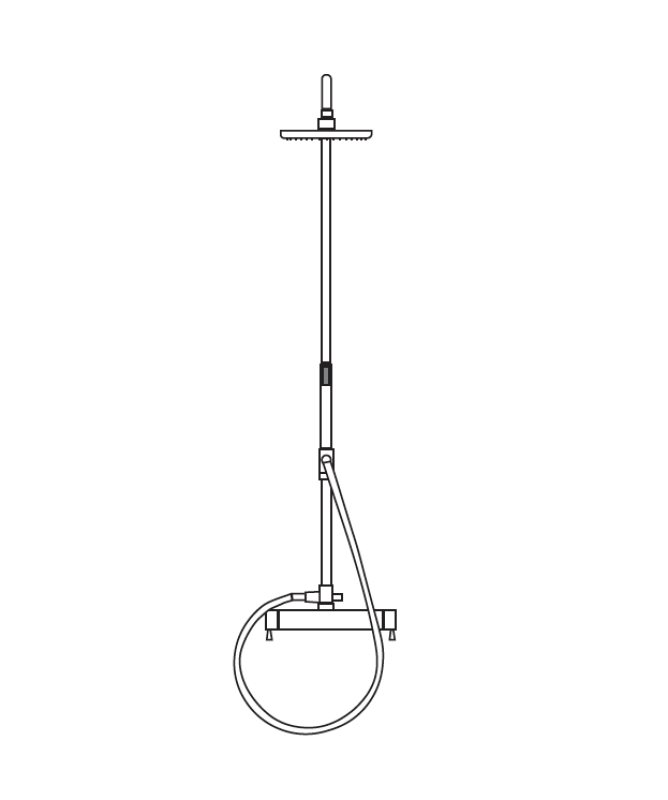 MURO TUA duschkombination med regndusch krom M1.B11.CR