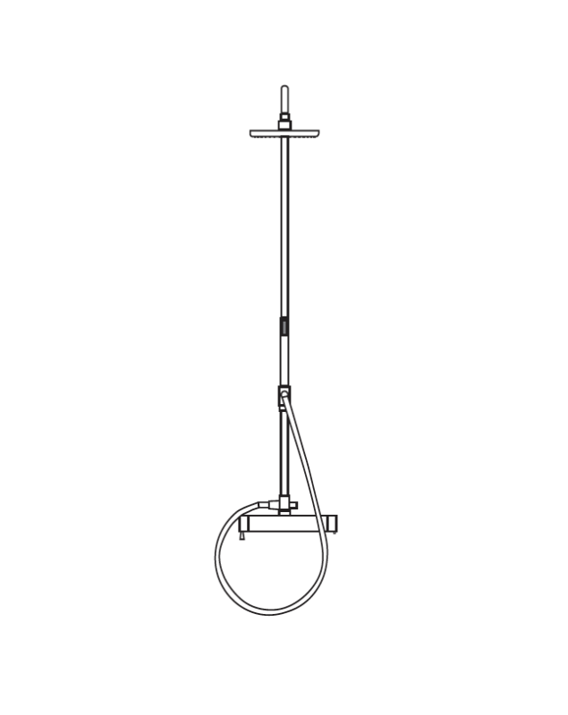 MURO TUA duschkombination med termostat och regndusch krom M1.B11TH.CR