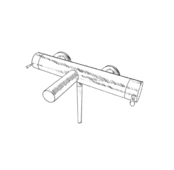 MURO TUA badkran med handduschset krom M1.B2.CR