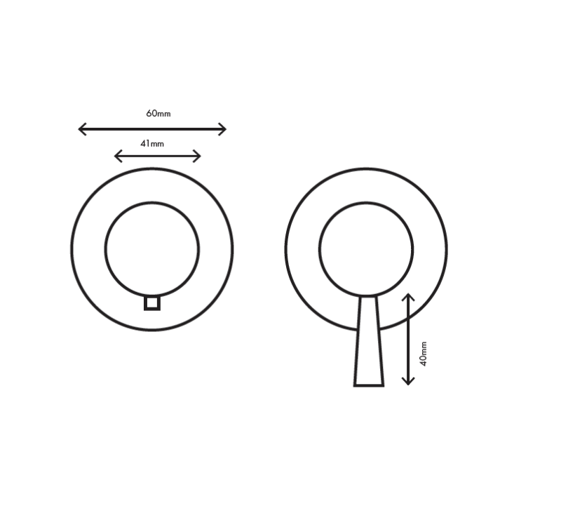 MURO TUA Inbyggd duschtemperaturregulator med 3 utgångar, krom M1.B33T.R.CR